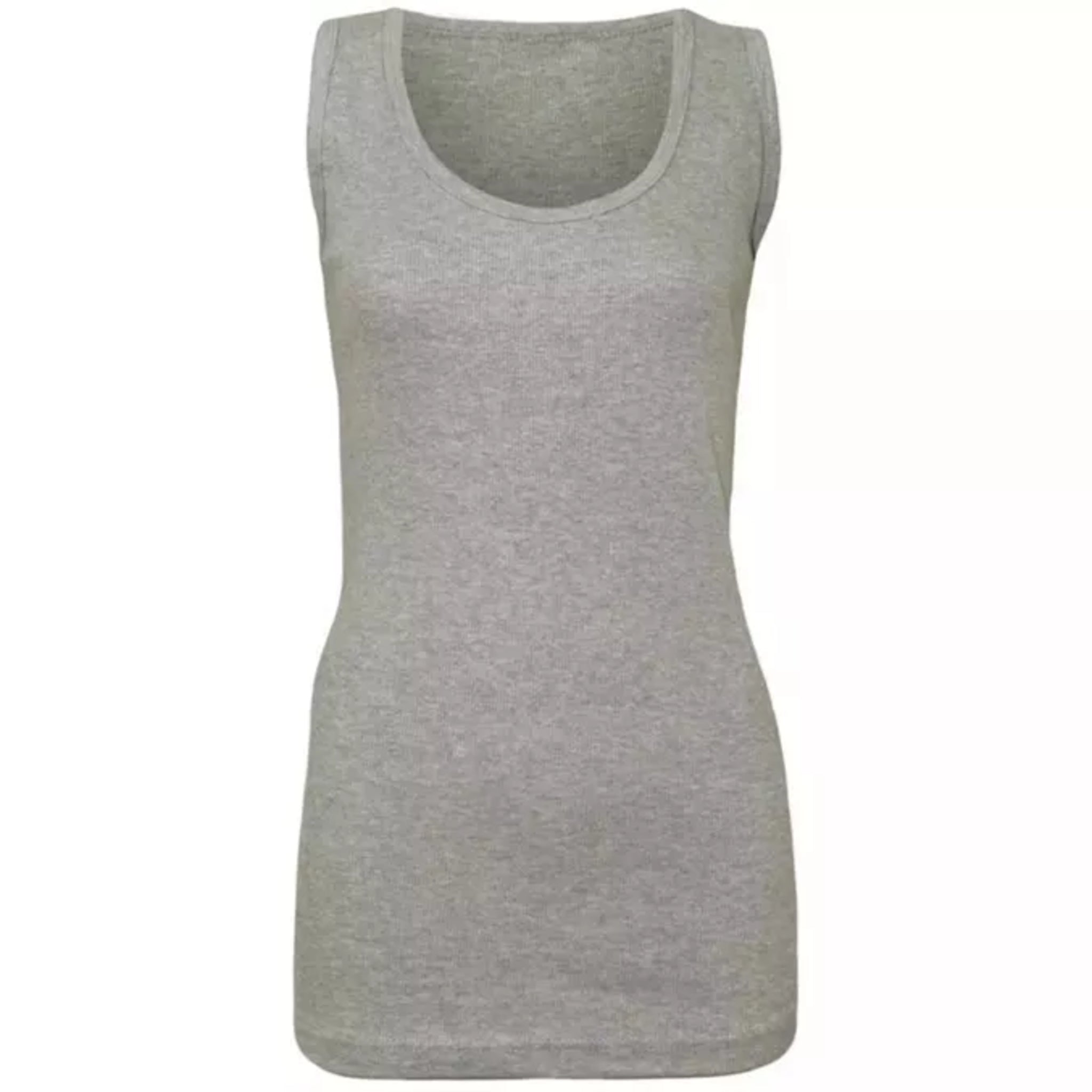 Ladies Grey Vest Top